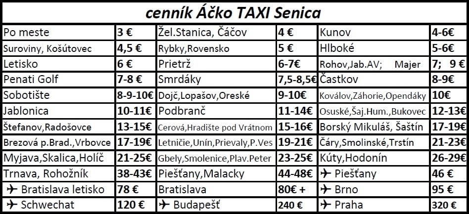 cena-taxi-senica